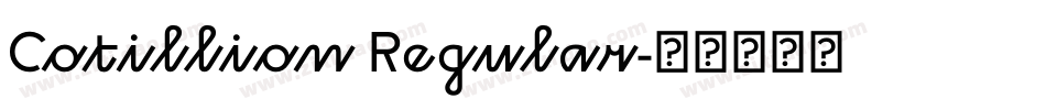 Cotillion Regular字体转换